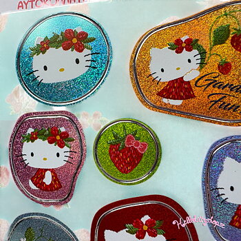 Hello Kitty Holografiska Laser Klistermärken 10 st