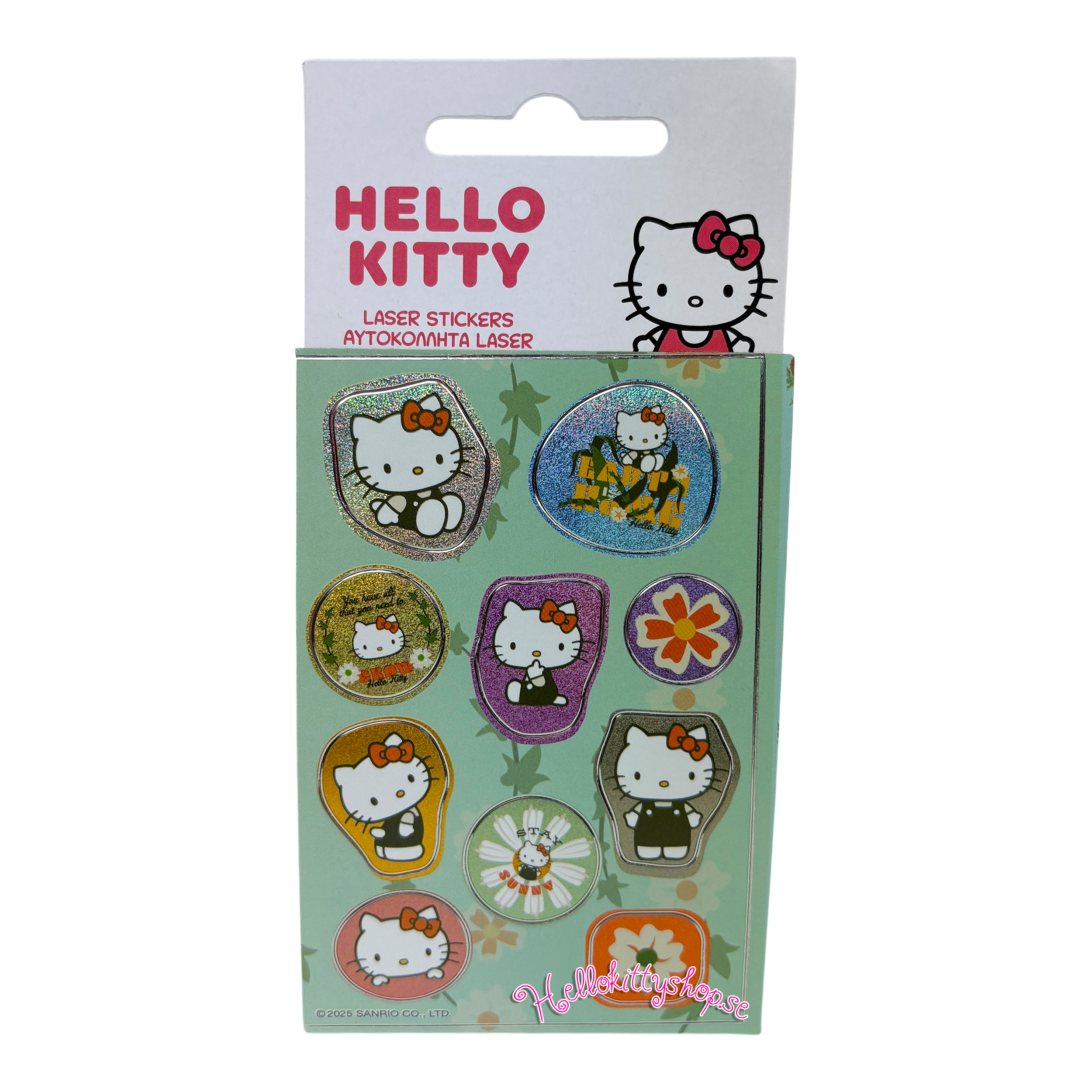 Hello Kitty Holografiska Laser Klistermärken 10 st