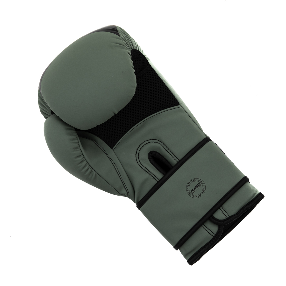 King Boxingglove REVO-5  Black/Green 10-16 oz - 3