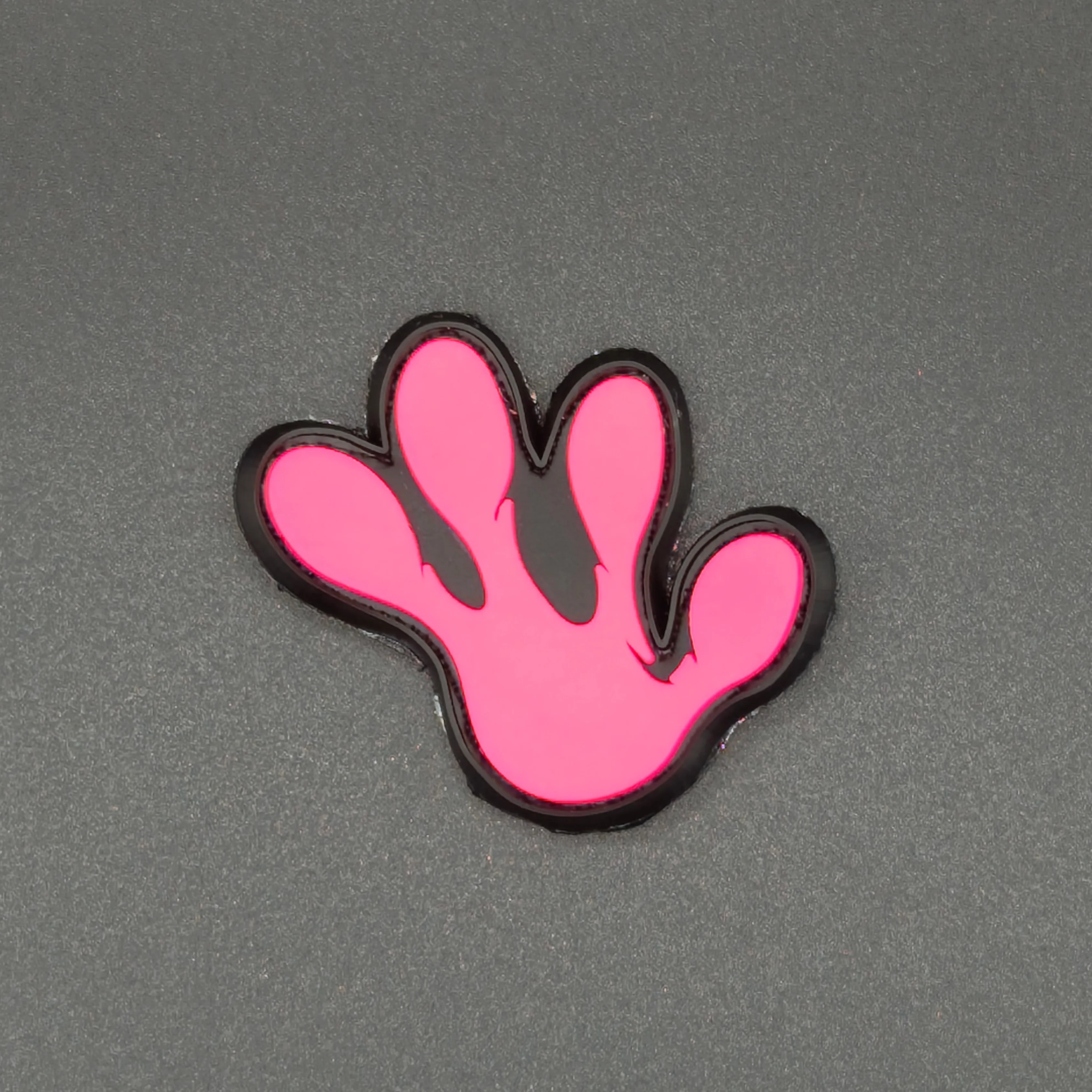 Frog - Gummi märke rosa