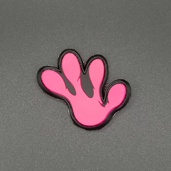 Frog - Gummi märke rosa