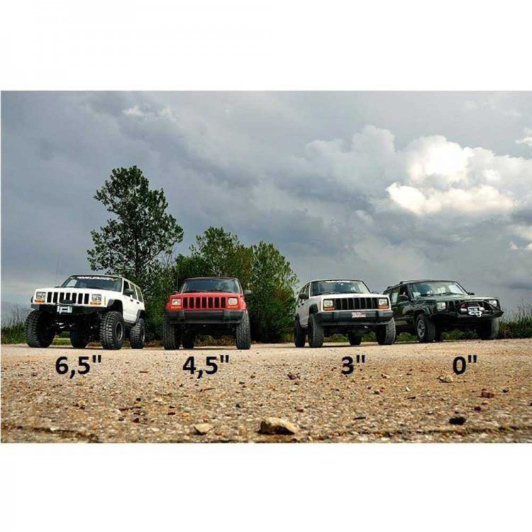 Rough Country 4.5" Suspension Kit with N3 Shocks - Jeep XJ - 2