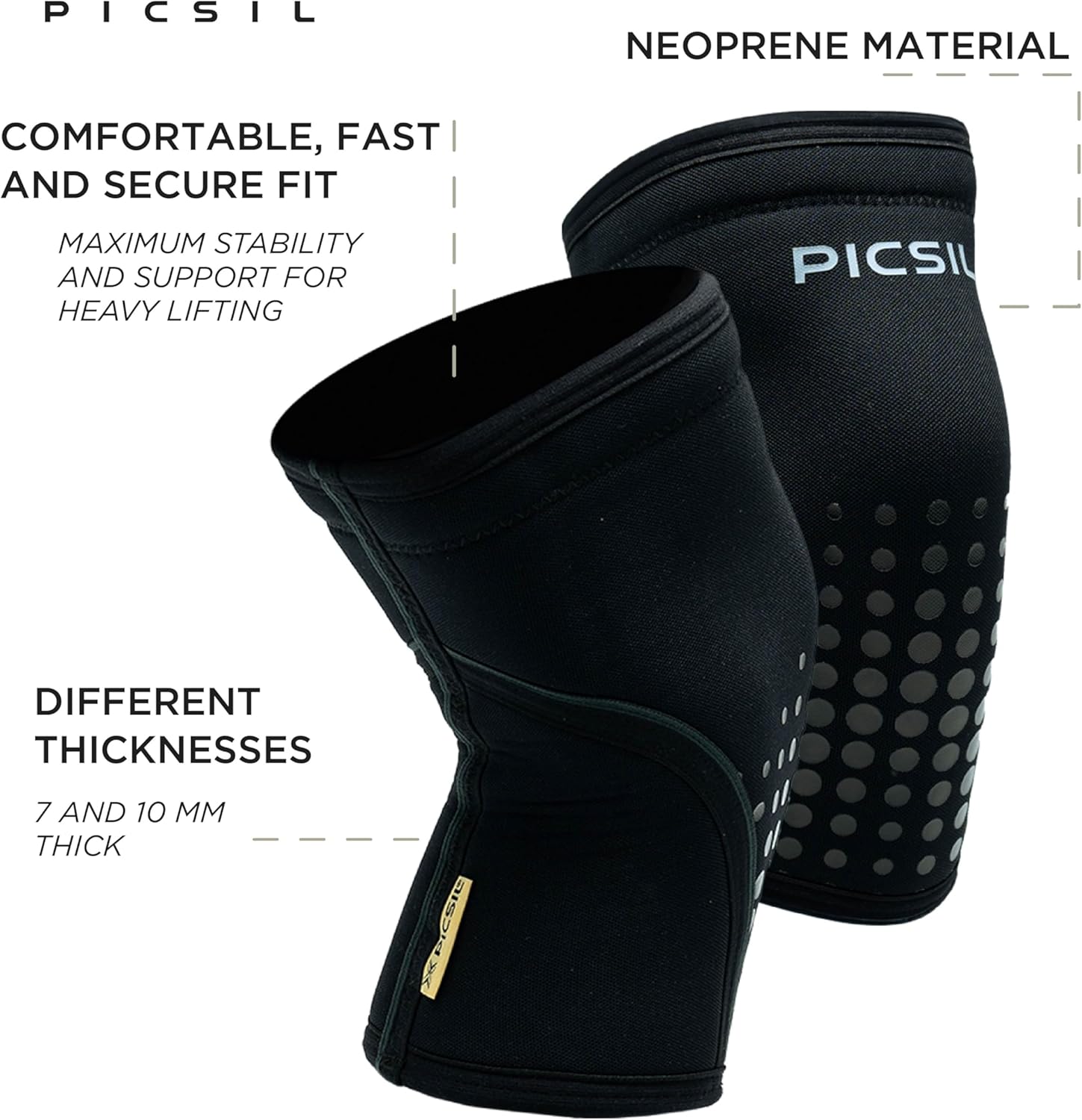 Picsil - Neoboost 7mm knäskydd