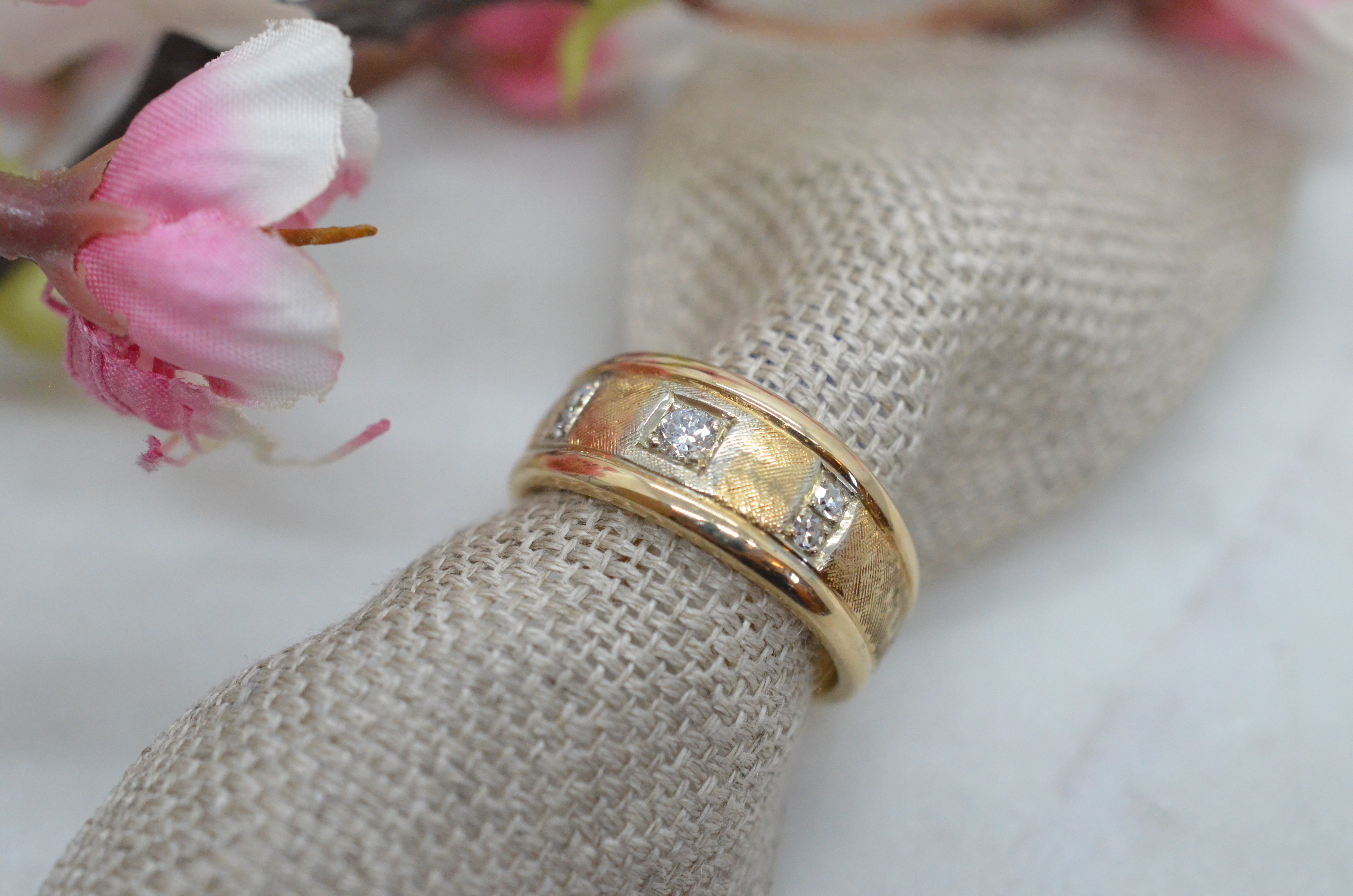 Second Hand 14k diamantring, 0,13 ct - 2