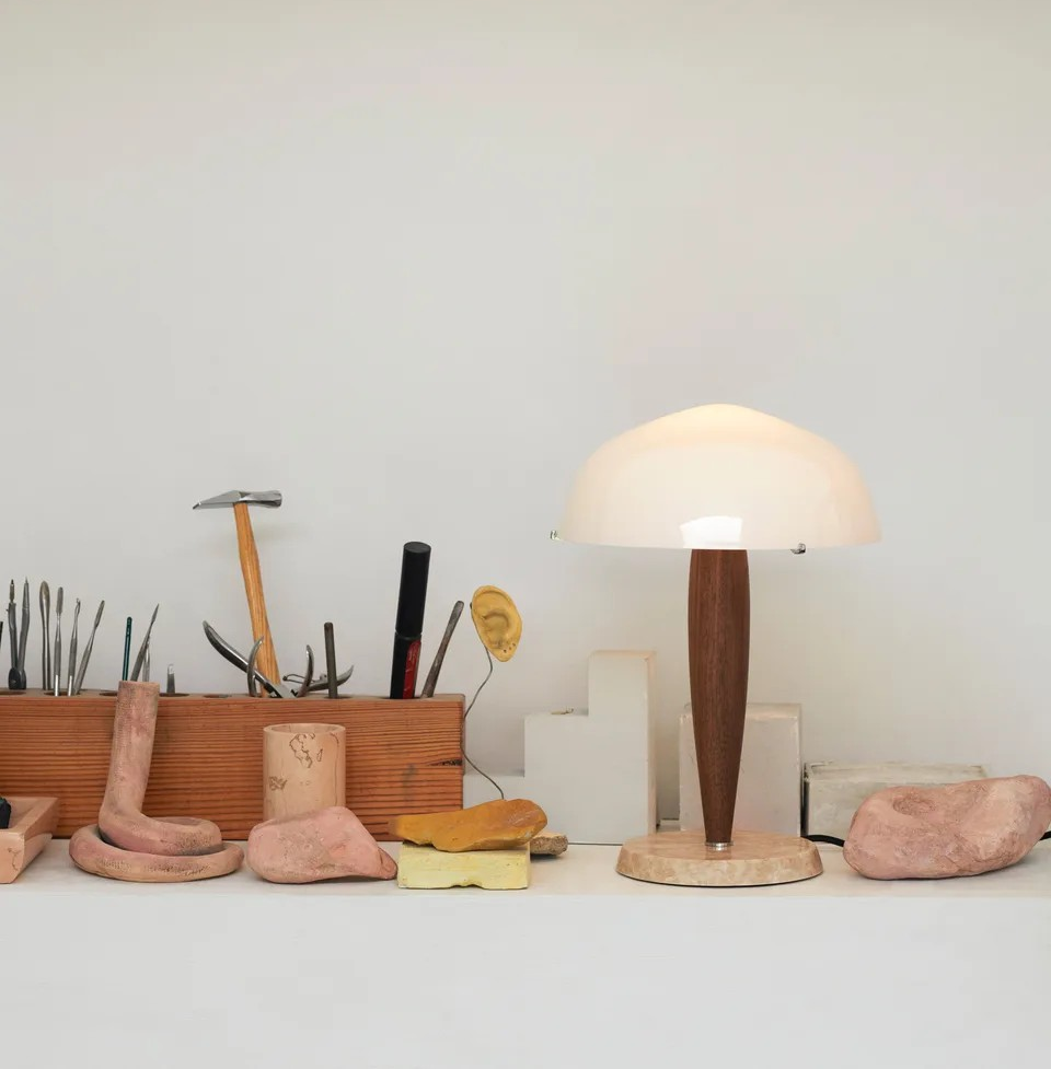 Herman SHY3, Opal Glass, Walnut & Mable - 6