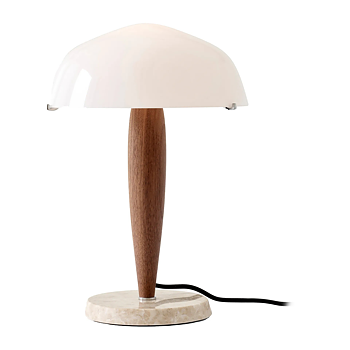 Herman SHY3, Opal Glass, Walnut & Mable