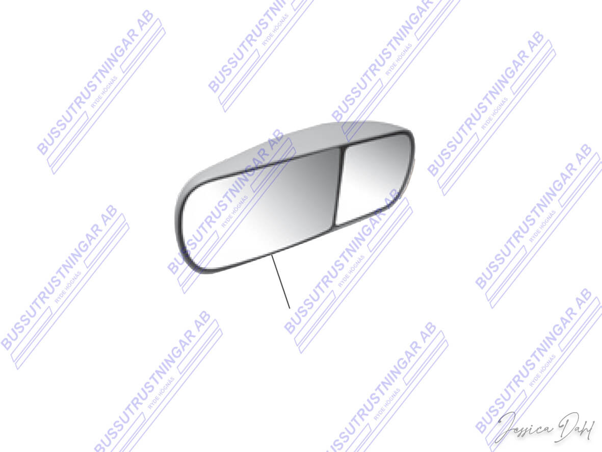 Glas för inner spegel 