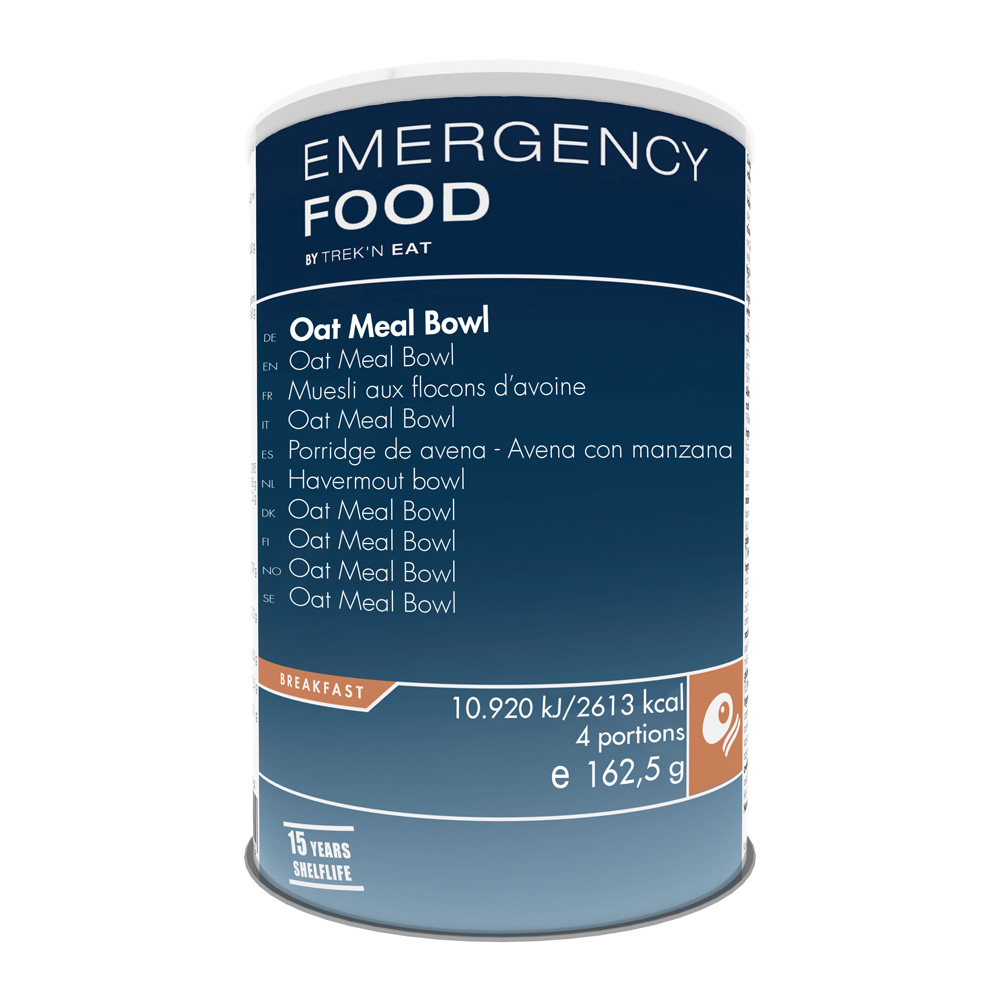 Emergency Food | Oat Meal Bowl | Frystorkad mat