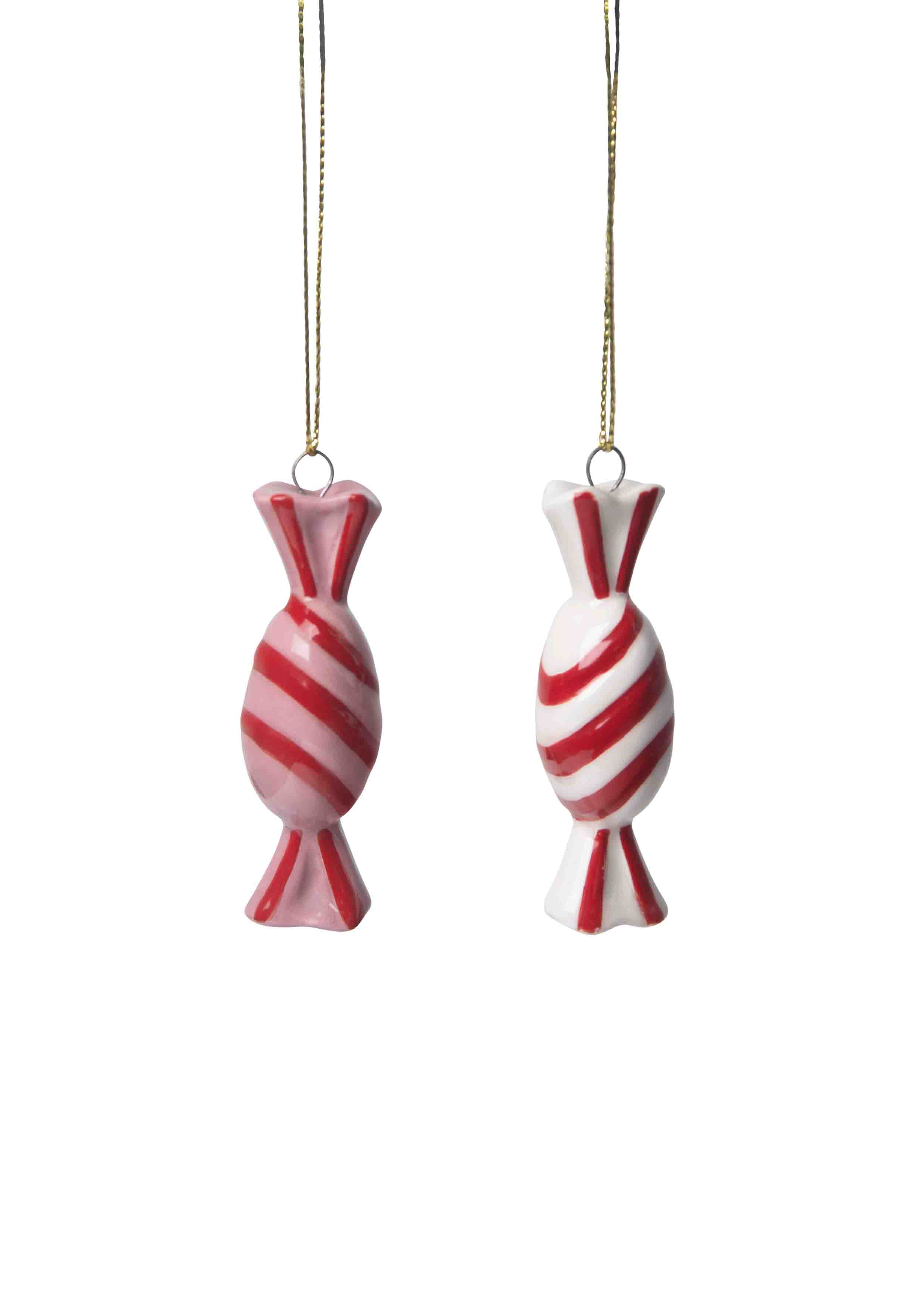CERAMIC HANGING DECORATION CANDY 2 PCS - 3