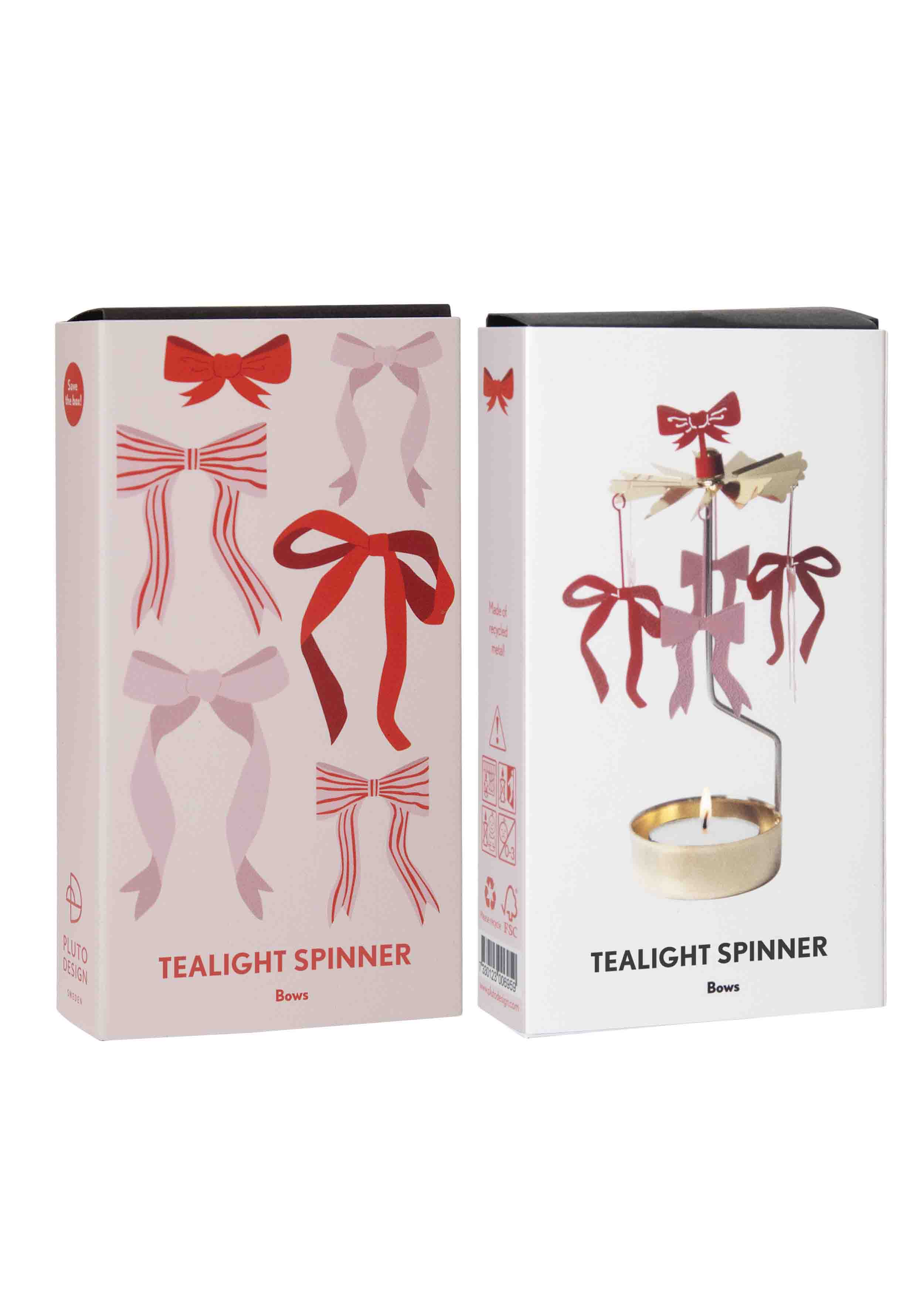TEALIGHT SPINNER BOW 