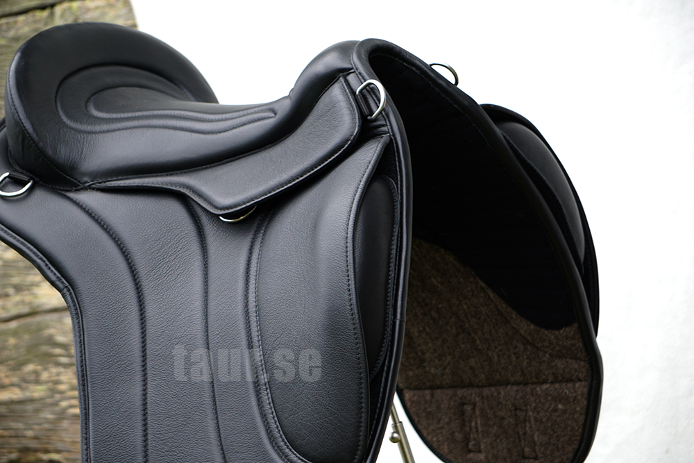 EDIX® Union, riding pad / bareback saddle, leather, black - 4