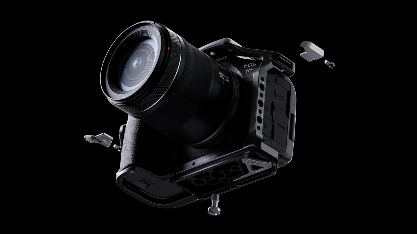Tilta Full Camera Cage for Canon R5 Mark II – Black - 5