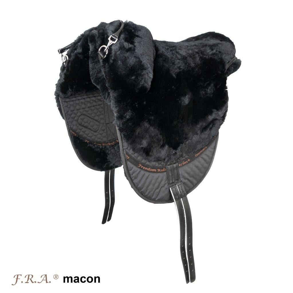 F.R.A® Macon "Extra" sheepskin saddle / bareback saddle with support