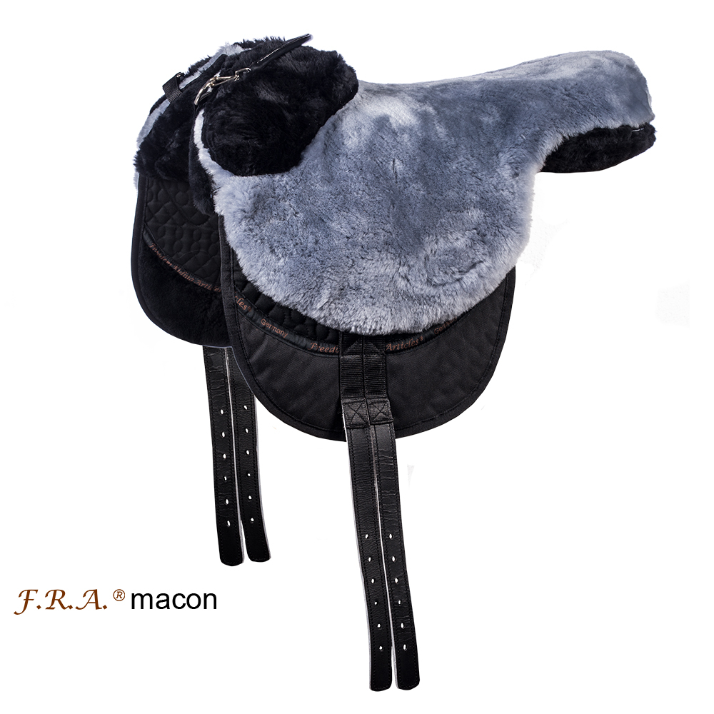 F.R.A® Macon "Extra" sheepskin saddle / bareback saddle with support - 13