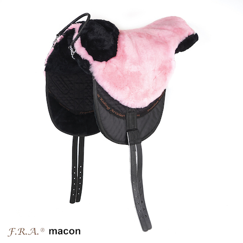 F.R.A® Macon "Extra" sheepskin saddle / bareback saddle with support - 12