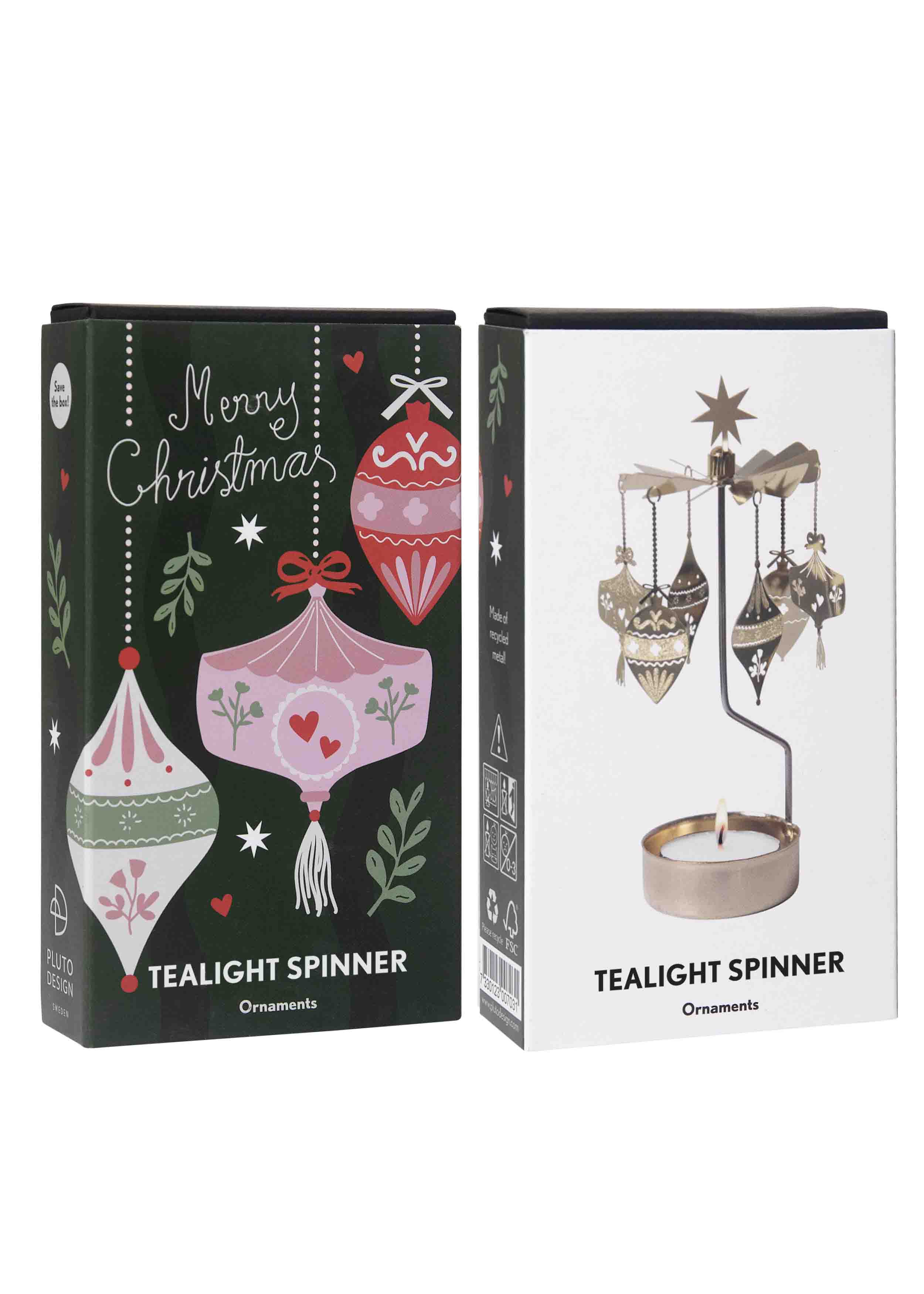 TEALIGHT SPINNER ORNAMENTS 