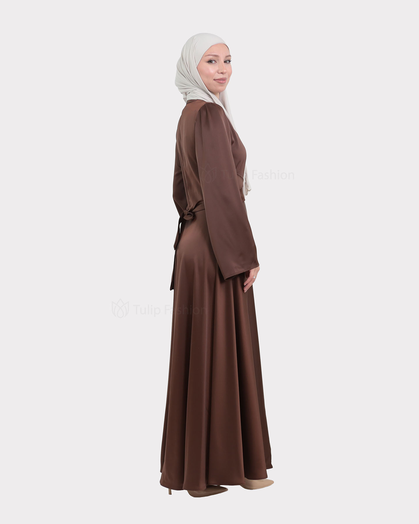 Party dress - Brown - 5