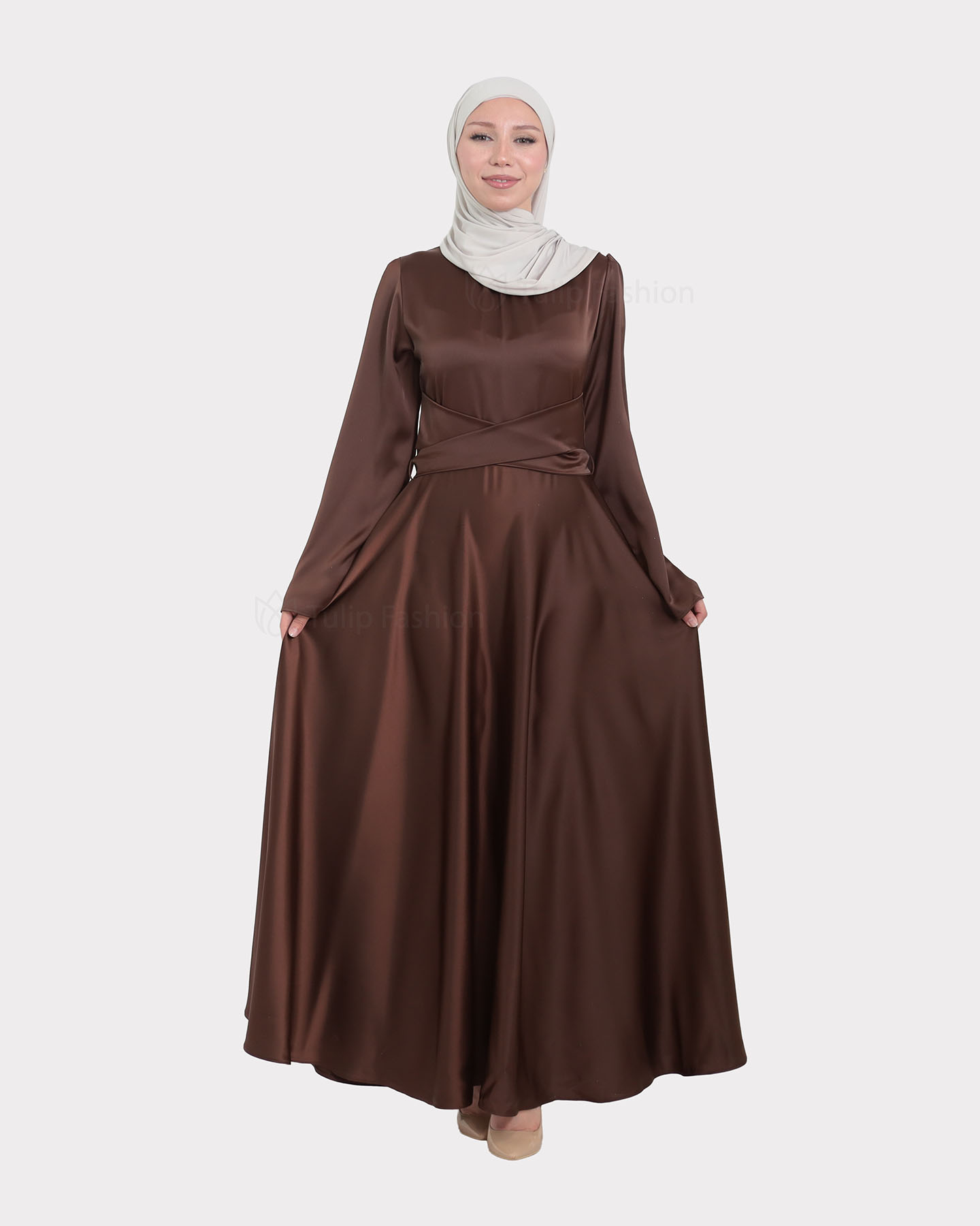 Party dress - Brown - 3