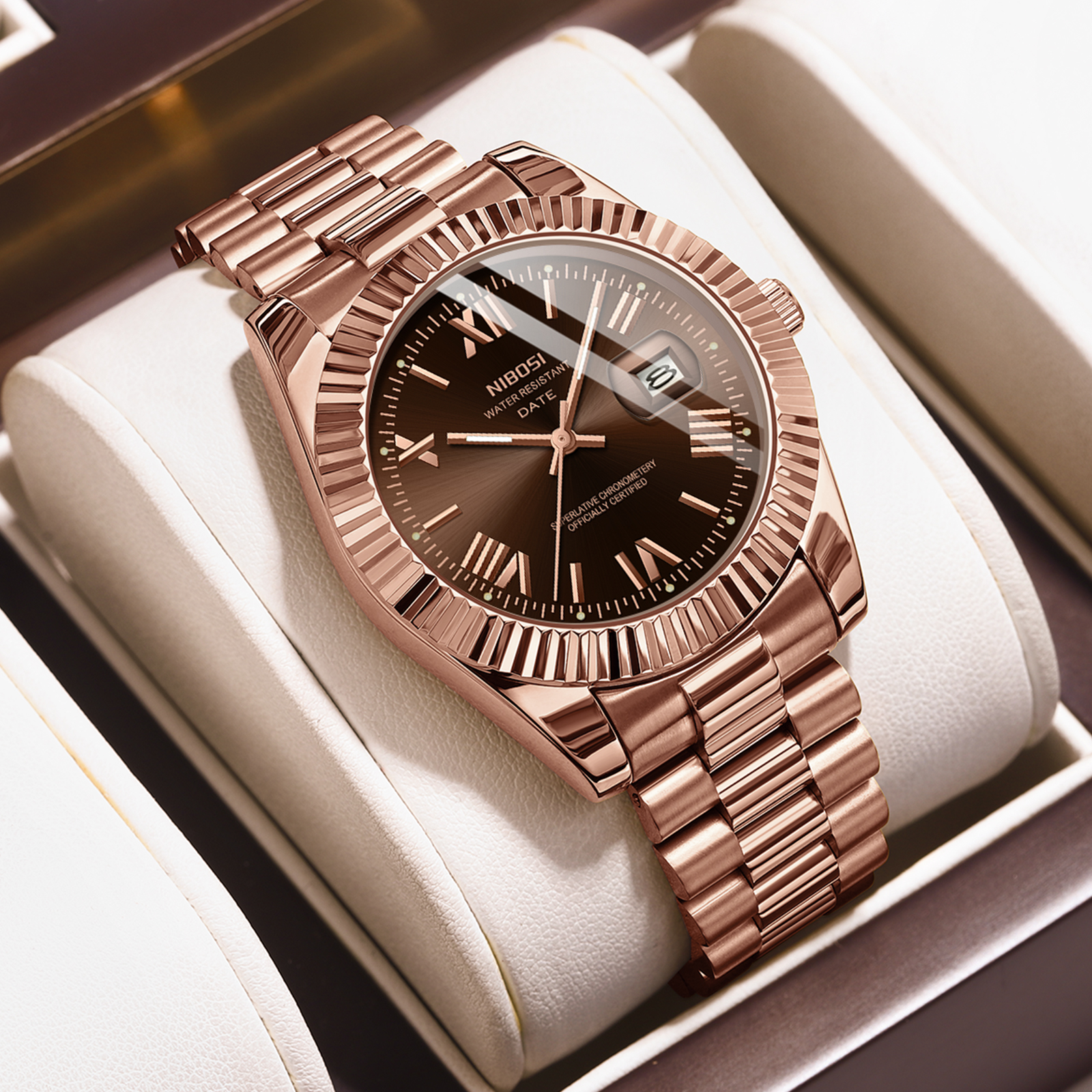 Nibosi Valenza Rose Gold Brown - 5