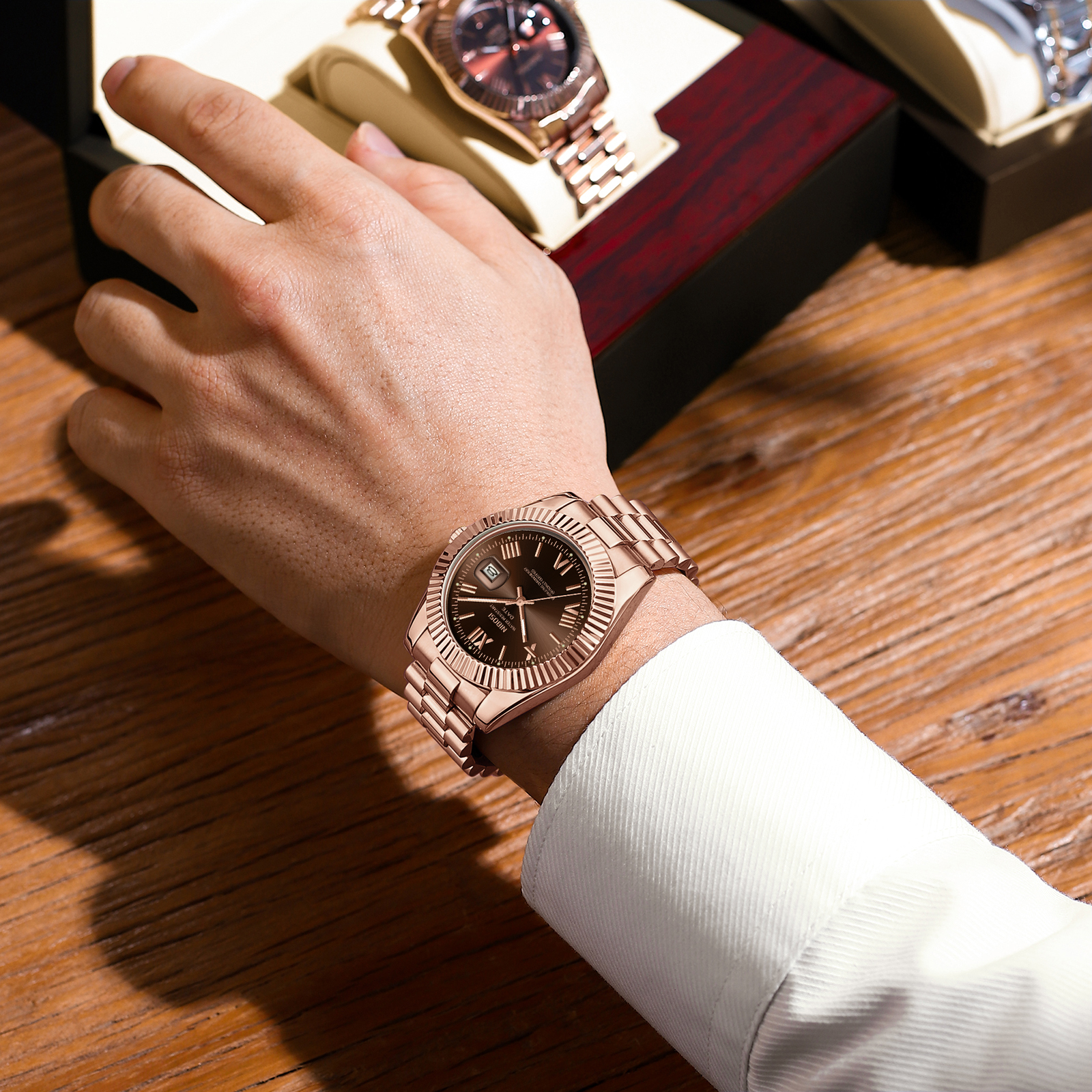 Nibosi Valenza Rose Gold Brown - 8