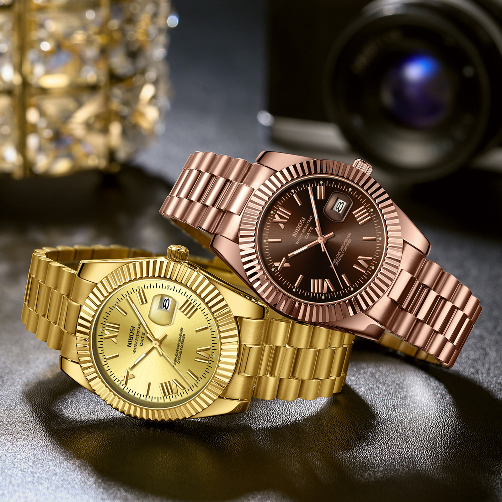 Nibosi Valenza Rose Gold Brown - 7