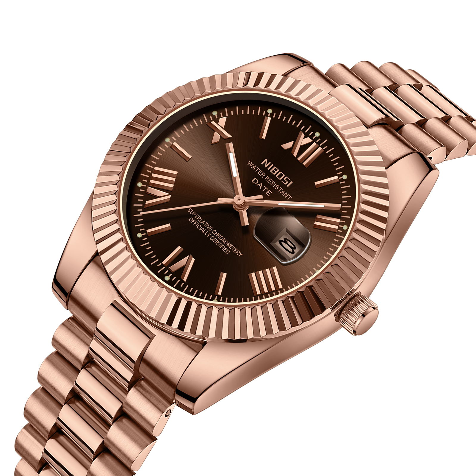 Nibosi Valenza Rose Gold Brown - 2