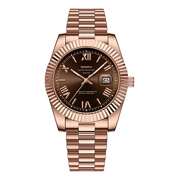 Nibosi Valenza Rose Gold Brown