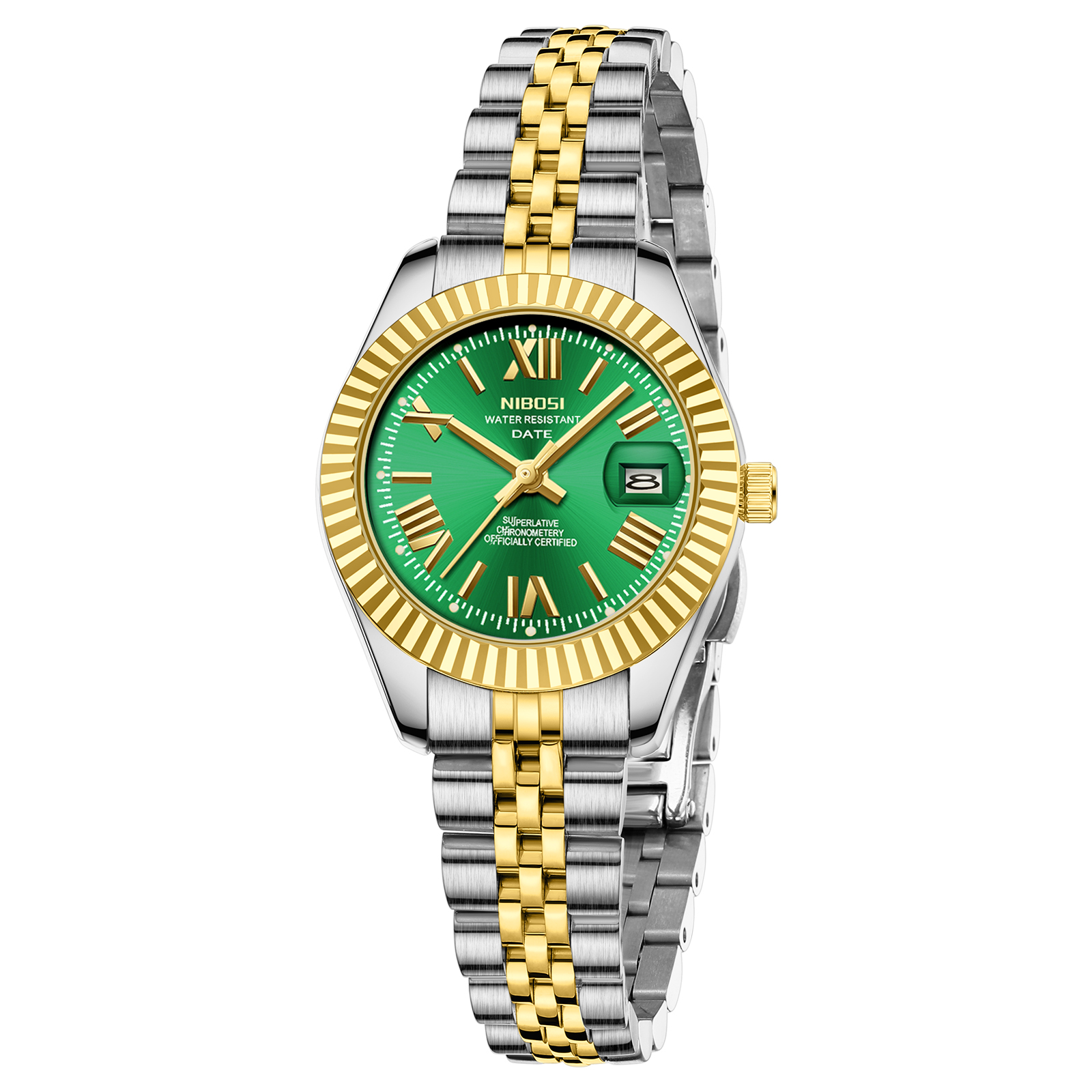 Nibosi Millbury Silver Gold Green - 7