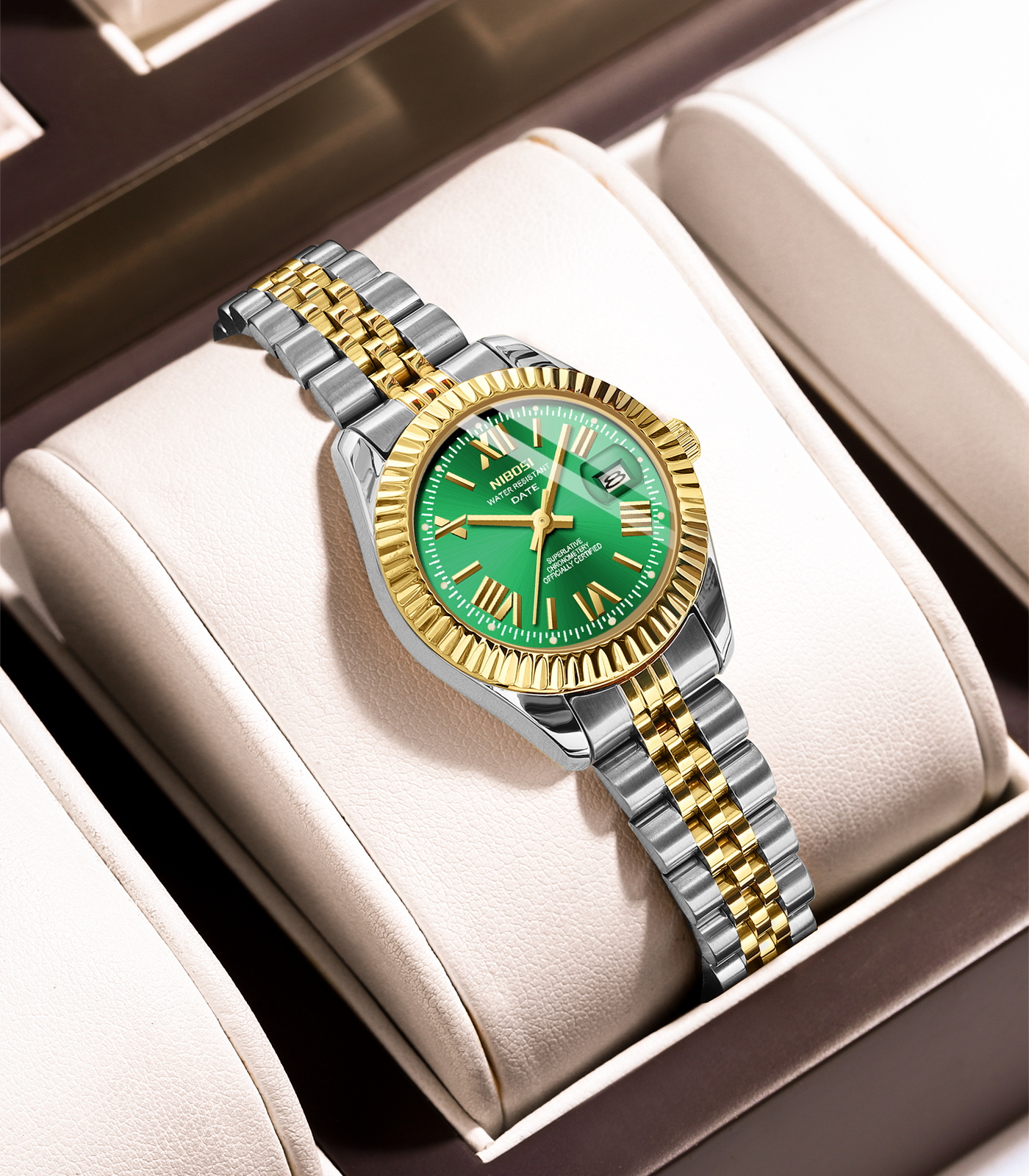 Nibosi Millbury Silver Gold Green - 3