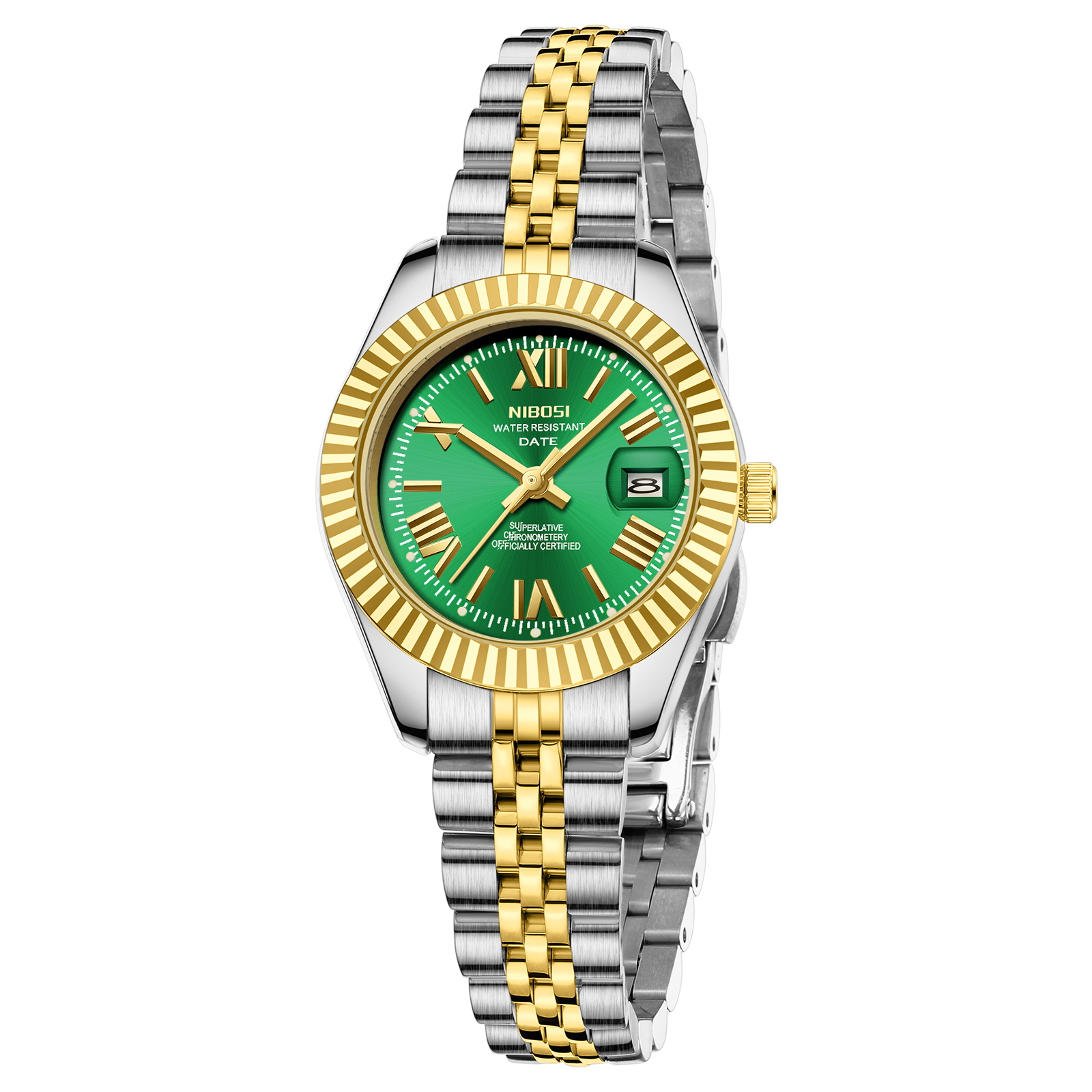 Nibosi Millbury Silver Gold Green - 6