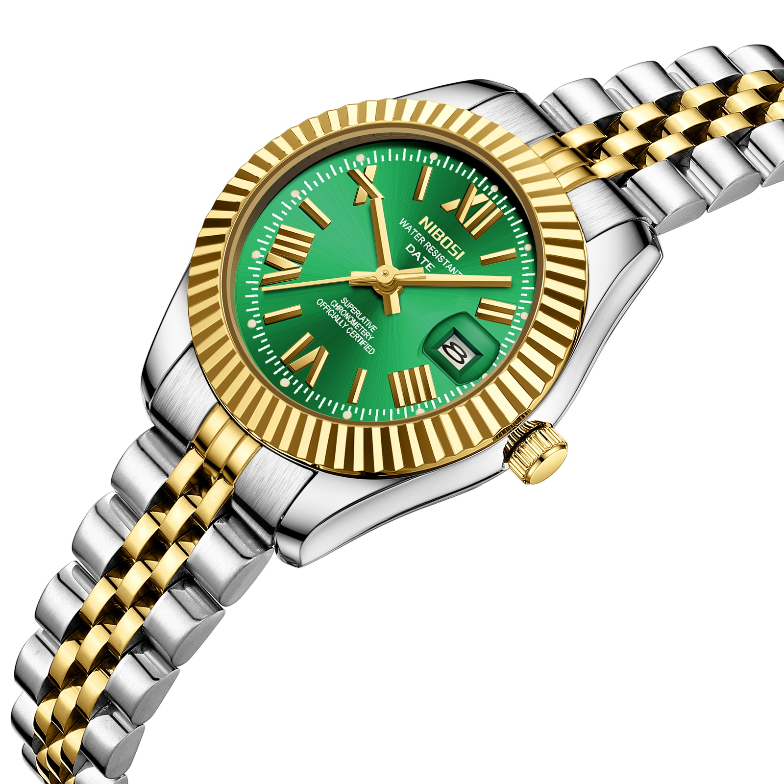 Nibosi Millbury Silver Gold Green - 2