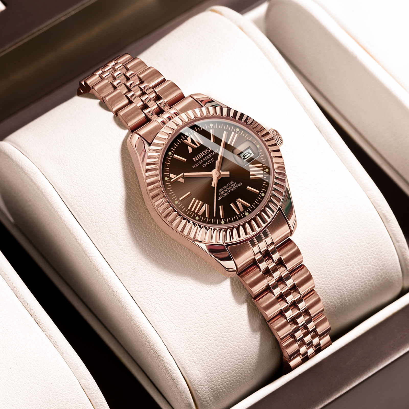 Nibosi Millbury Rose Gold Brown - 4