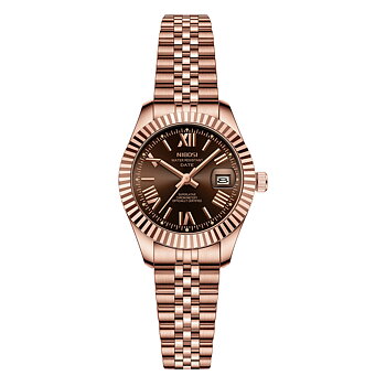 Nibosi Millbury Rose Gold Brown