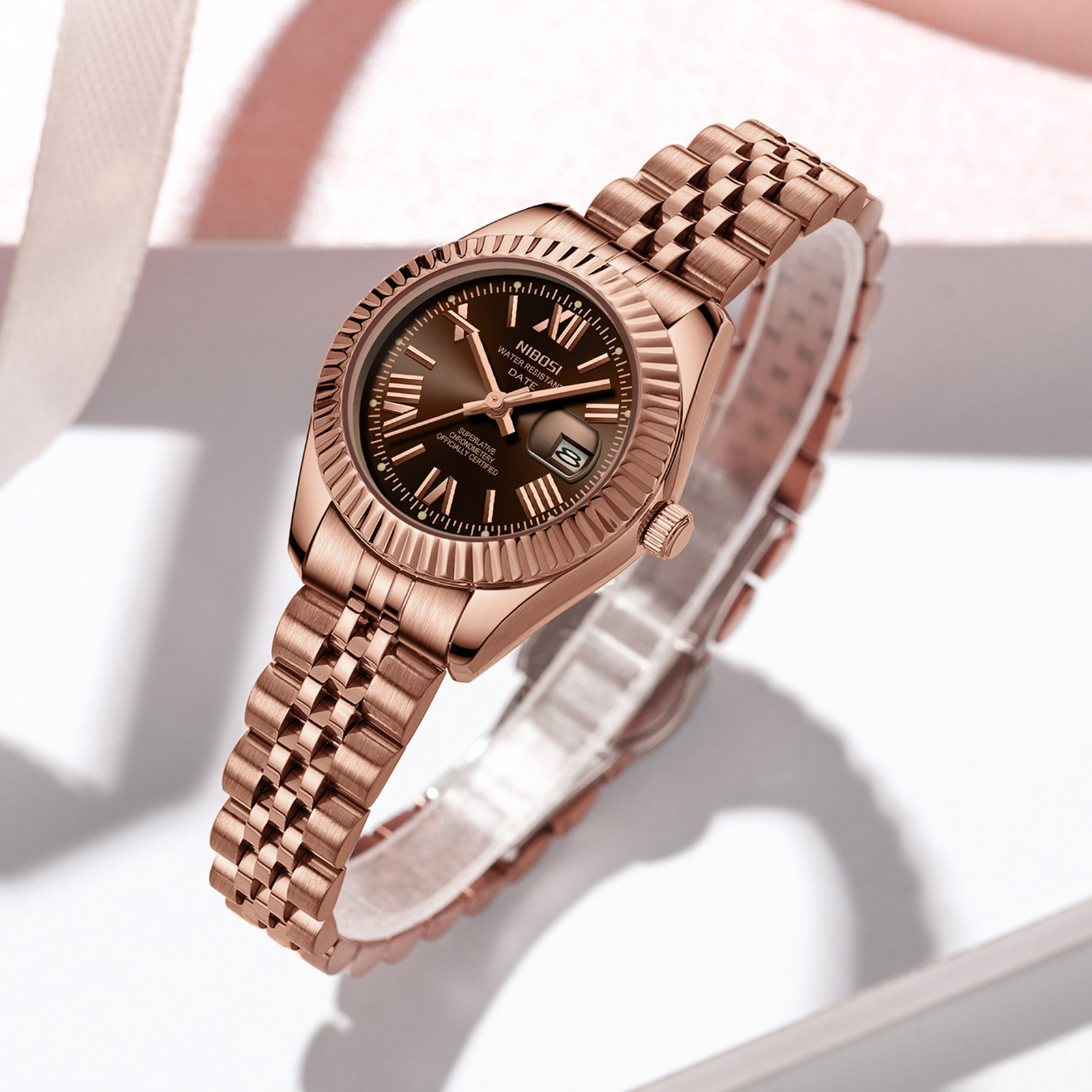 Nibosi Millbury Rose Gold Brown - 5