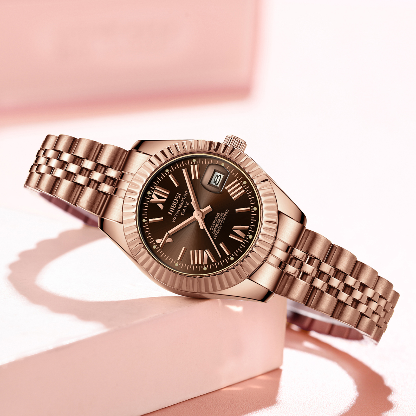 Nibosi Millbury Rose Gold Brown - 3