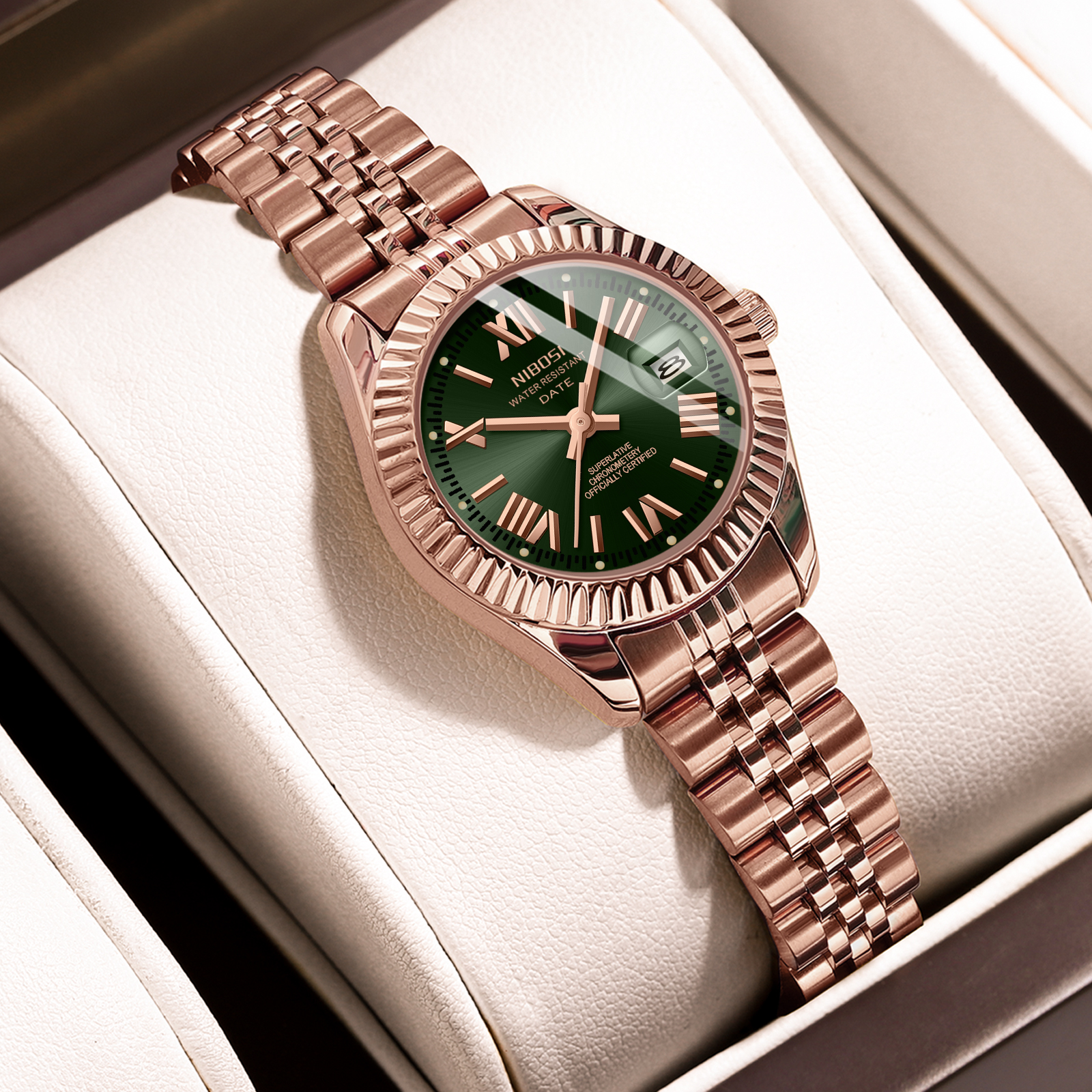 Nibosi Millbury Rose Gold Green - 5