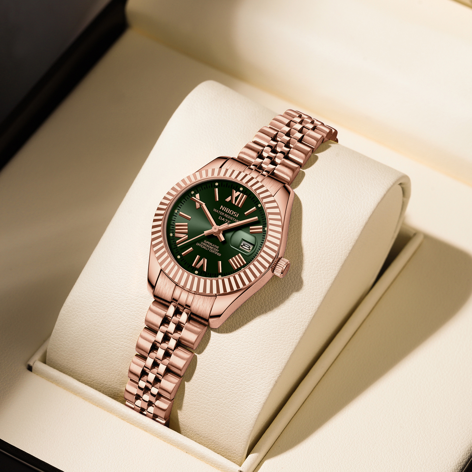 Nibosi Millbury Rose Gold Green - 4