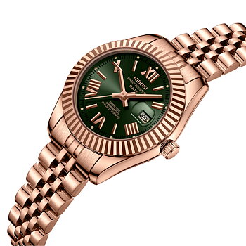 Nibosi Millbury Rose Gold Green