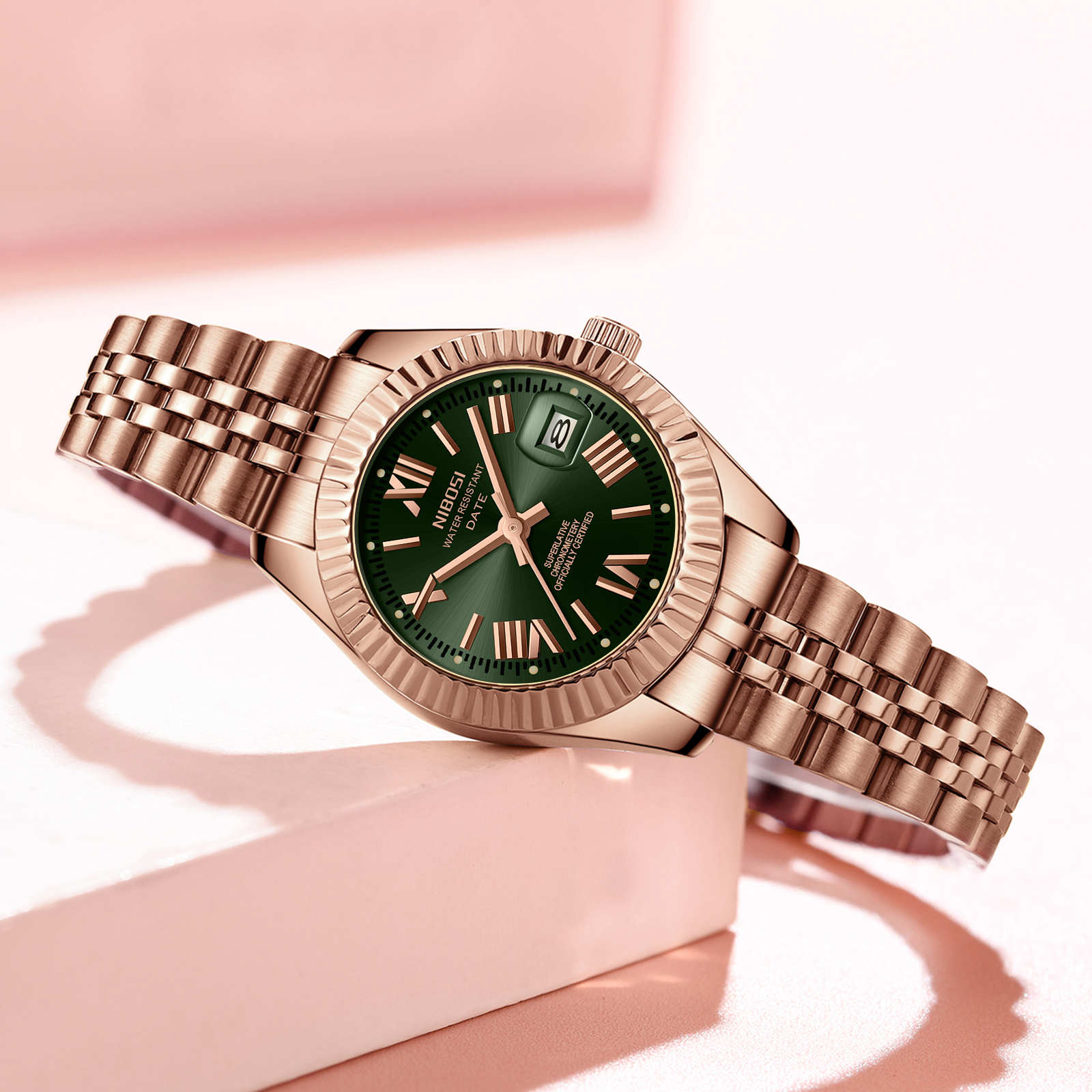 Nibosi Millbury Rose Gold Green - 6
