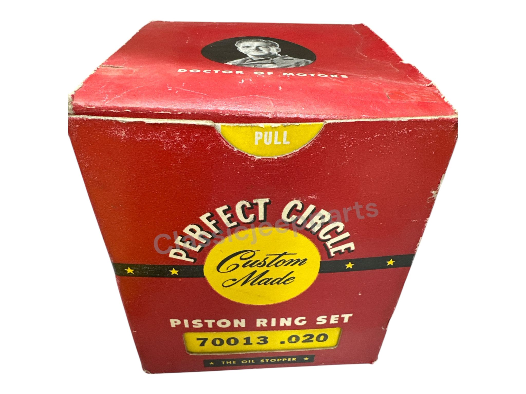 White Half Track Ring Set Piston .020 NOS