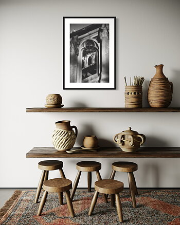 Paris Stairs - Poster