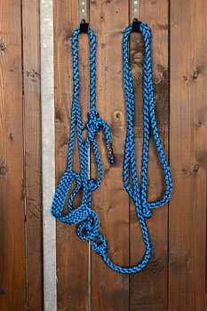 All That Braided Rope Halter- Turquoise