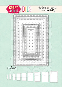 Rectangles Base Decorative Stiches Dies
