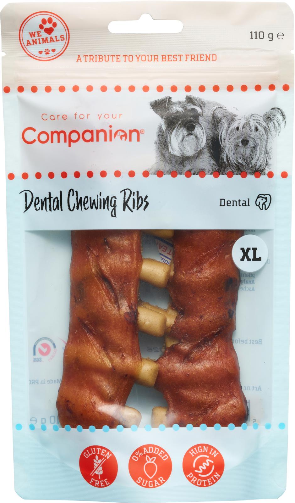 Companion Dental Chewing Ribs XL Hundgodis - 110g