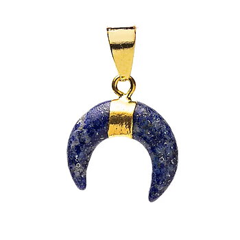 Halvmåne hänge lapis lazuli --  ±1x1  Cm 3 Stk.