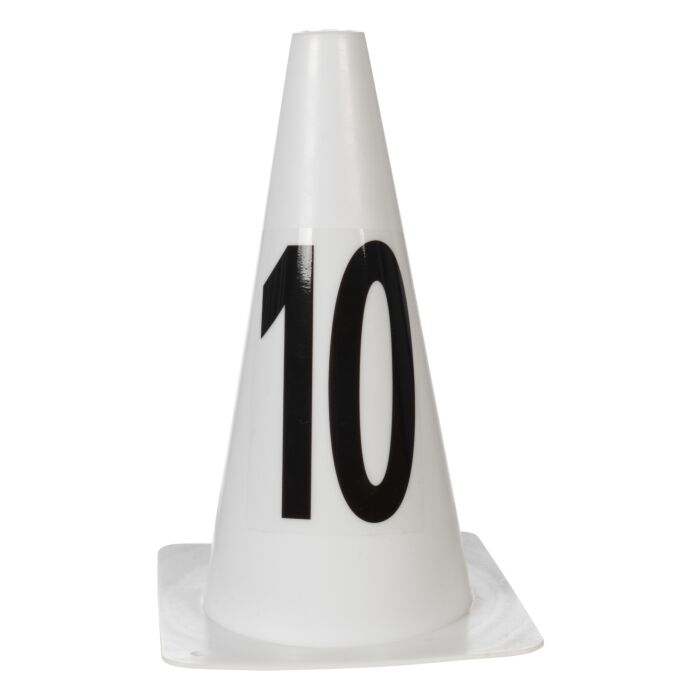 Kjegler med nummer til hinder 1-10 - 2