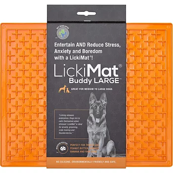 LickiMat Buddy Slickmatta Orange 30,5x25,5cm