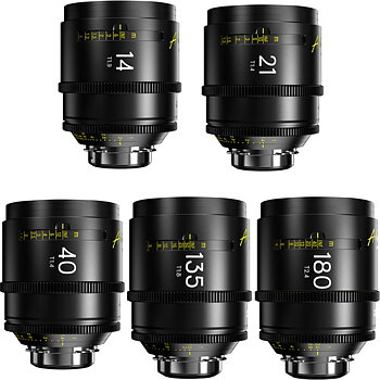 DZOFILM Arles 14/21/40/135/180mm FF/VV Prime Cine Lens Kit PL