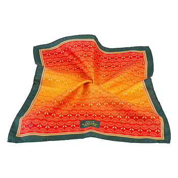 Casdagli "The Peacock" Silk Pocket Square - näsduk