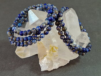 Lapis Lazuli Armband - 7mm Pärlor